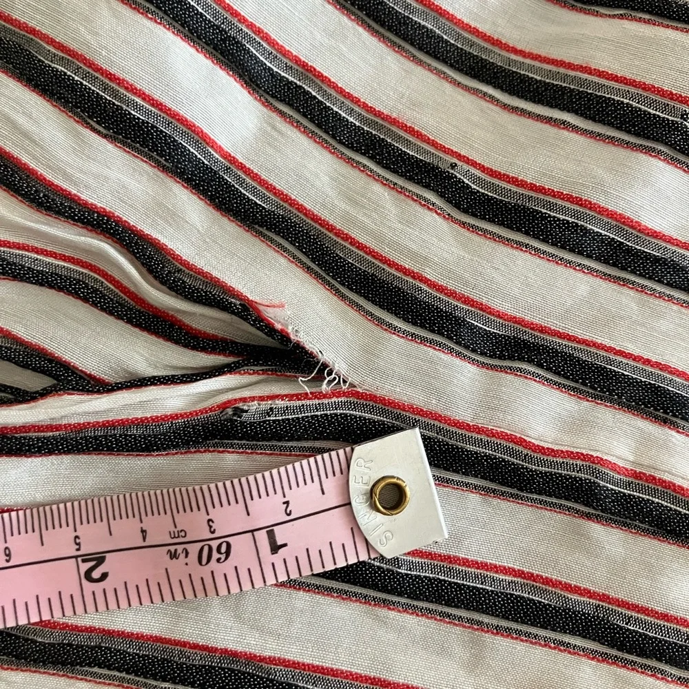 Isabel Marant striped top size 34 with a tie and exposed zipper - Picture 4 of 9